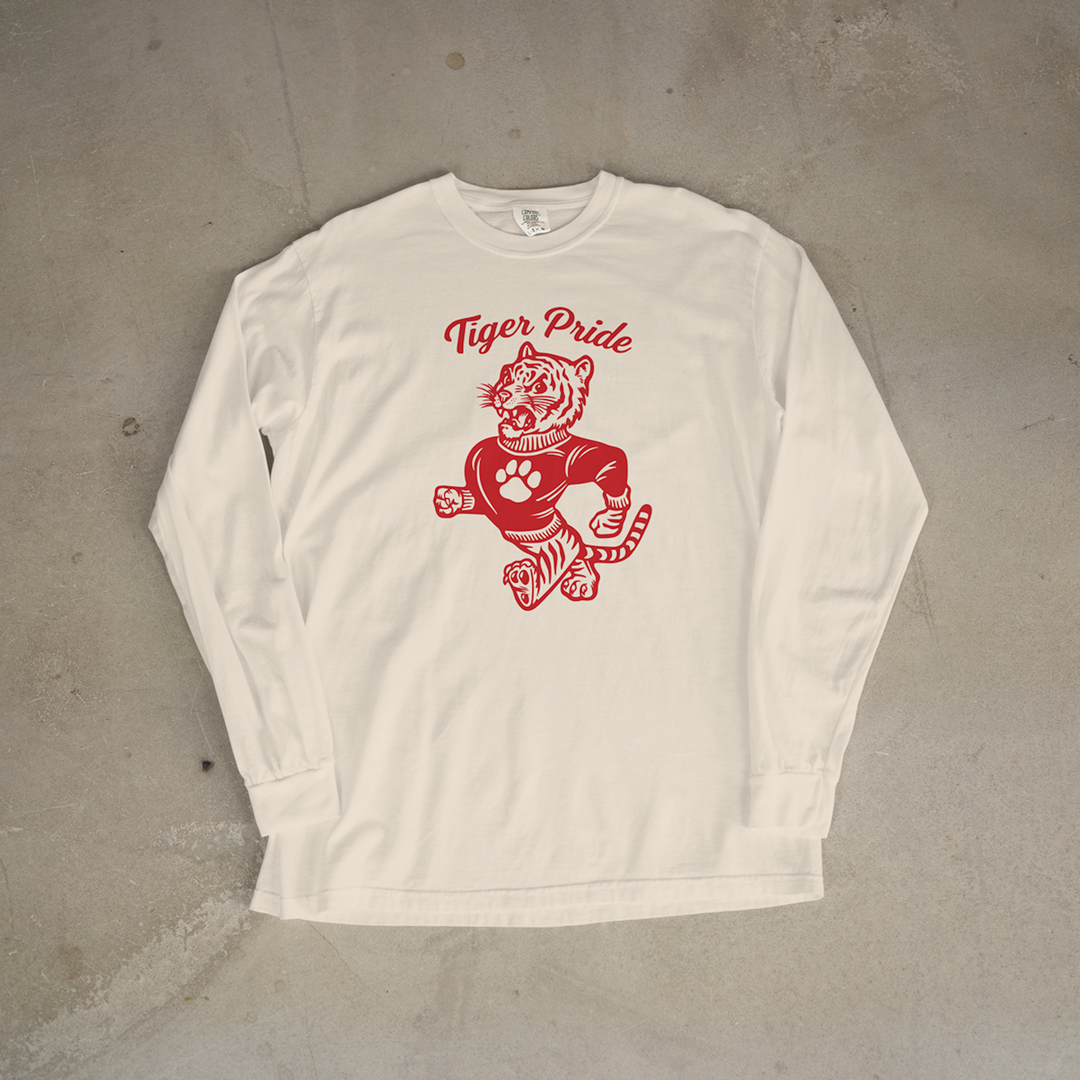 Fort Scott Retro Tiger Pride Comfort Colors® Long Sleeve Tee
