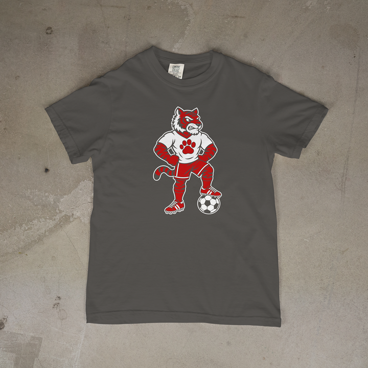 Fort Scott Tiger Soccer Mascot Comfort Colors® Short Sleeve Tee