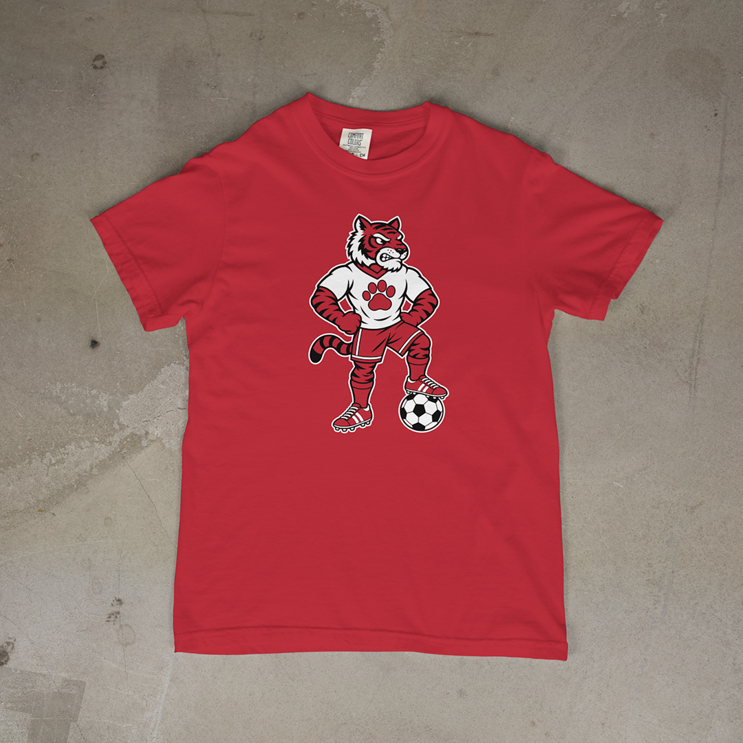 Fort Scott Tiger Soccer Mascot Comfort Colors® Short Sleeve Tee