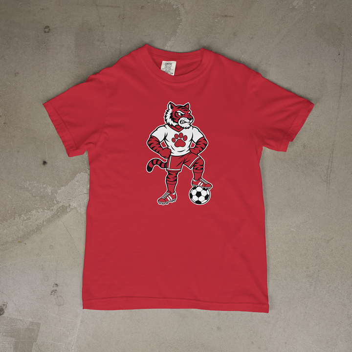 Fort Scott Tiger Soccer Mascot Comfort Colors® Short Sleeve Tee